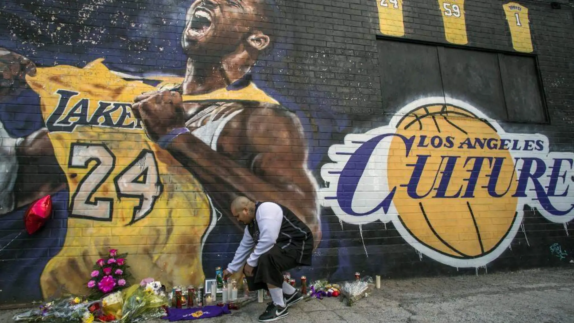 accidente kobe bryant los angeles memorial afp